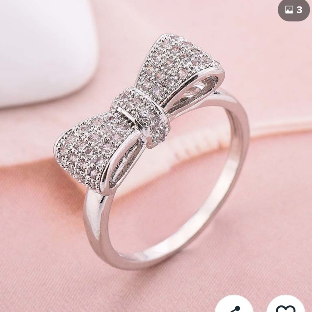 🆕️ NWT Silver Ribbon Ring Sz 8